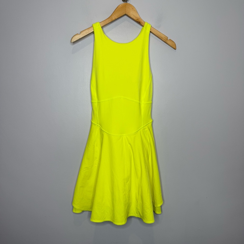 LULULEMON Court Crush Dress in Electric Lemon 6 - Picture 7 of 16